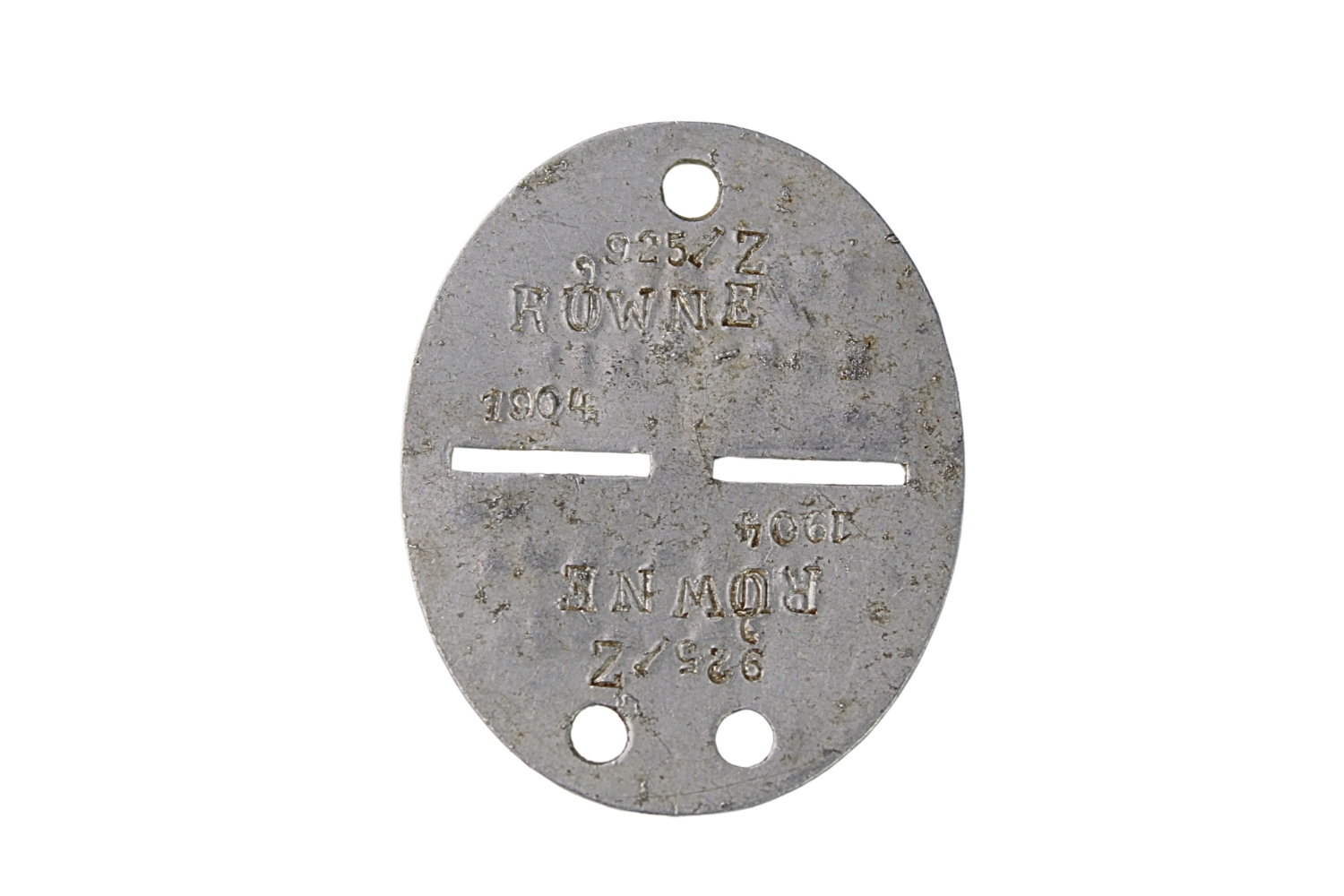 II RP Polski nieśmiertelnik/ Znak tożsamości wz.31 Równe 1904