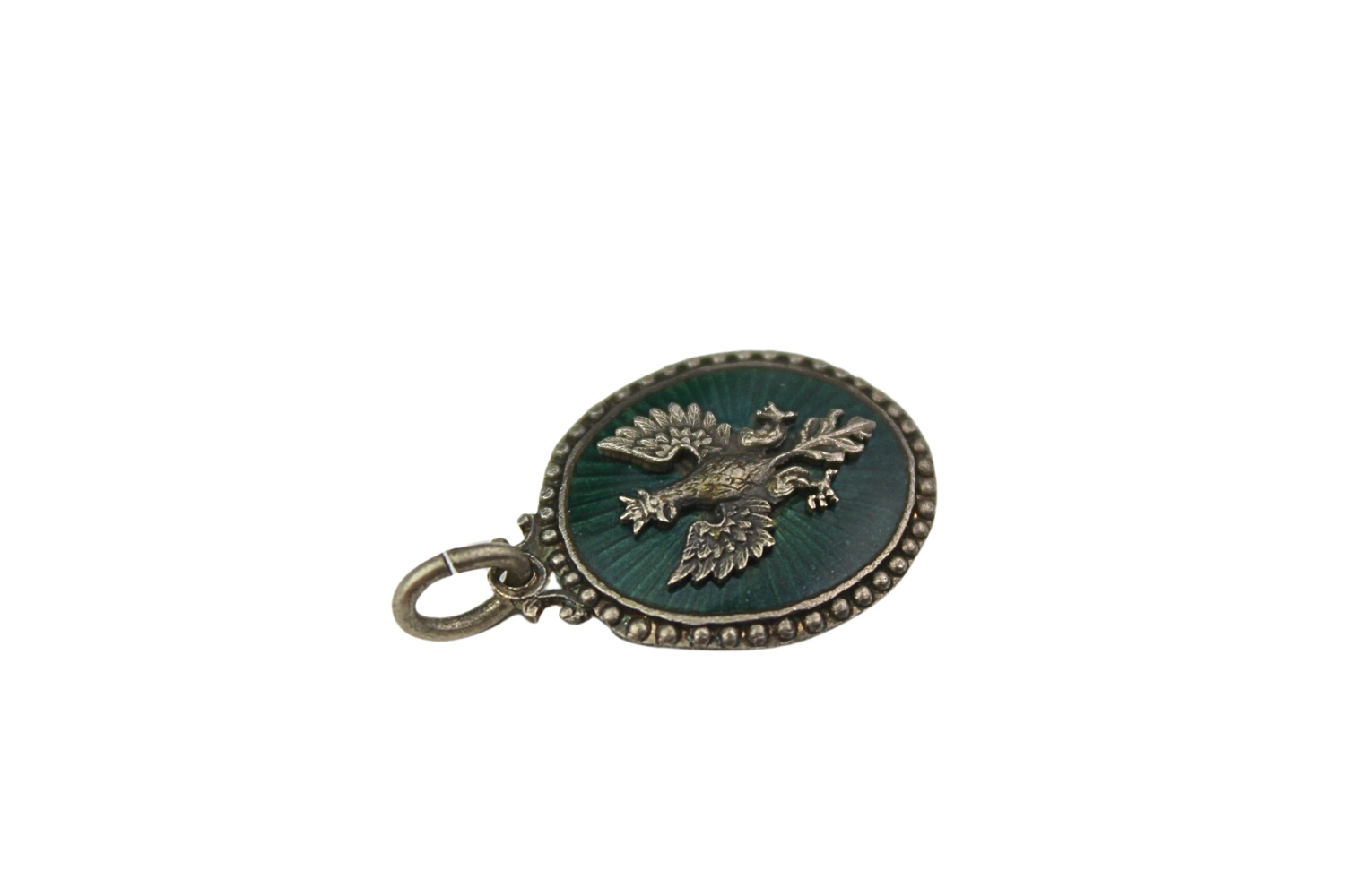 II RP Zawieszka patriotyczna z orłem 