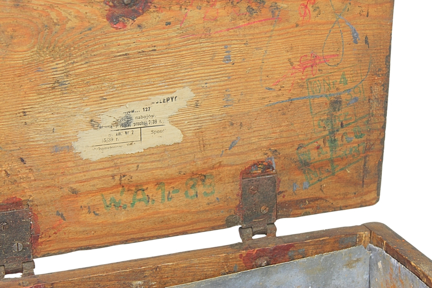 II RP Skrzynia z konserwą na amunicję Kb. Mauser W.Am. nr. 1 1939