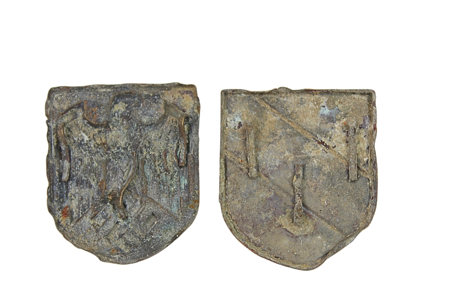 Komplet tarczek z hełmu korkowego Afrika Korps