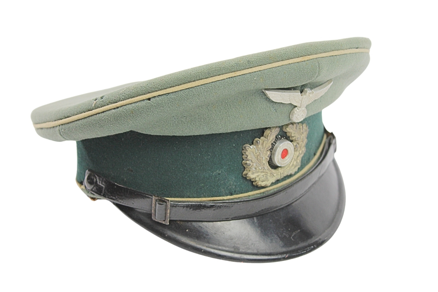 II Wojna Światowa III Rzesza - Czapka garnizonowa piechoty Wehrmachtu