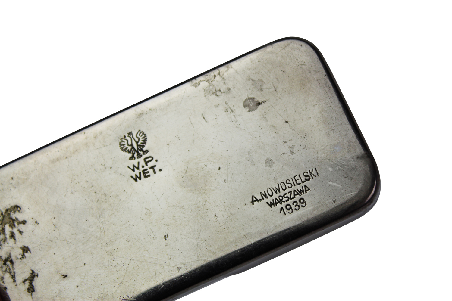 II RP Pudełko WP WET A. Nowosielski Warszawa 1939