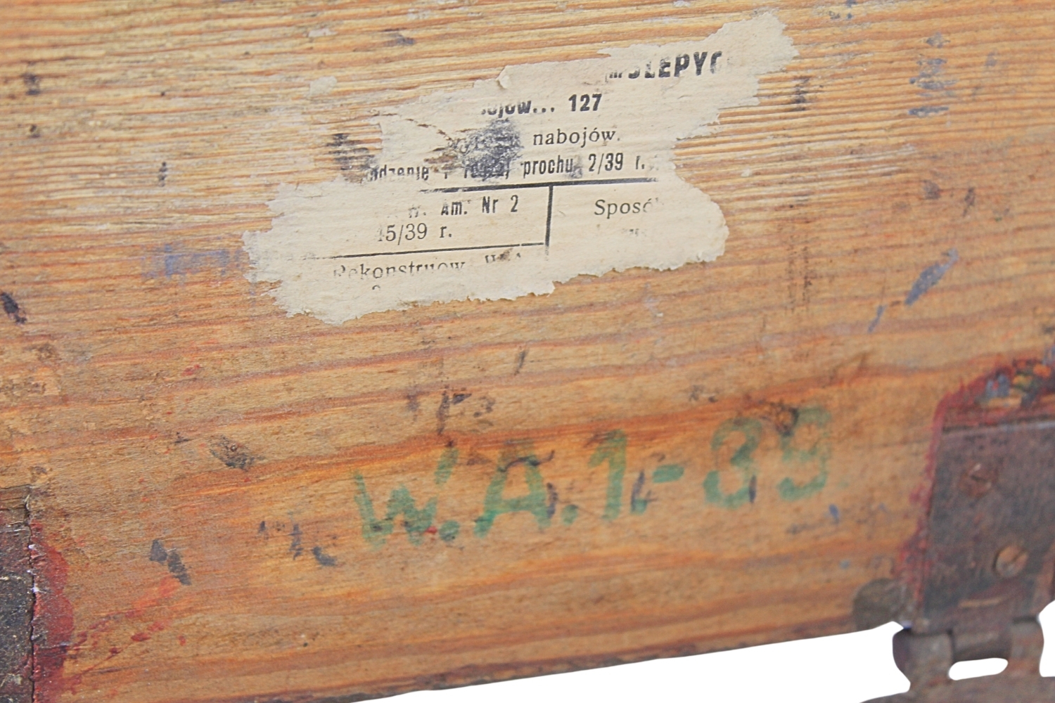 II RP Skrzynia z konserwą na amunicję Kb. Mauser W.Am. nr. 1 1939