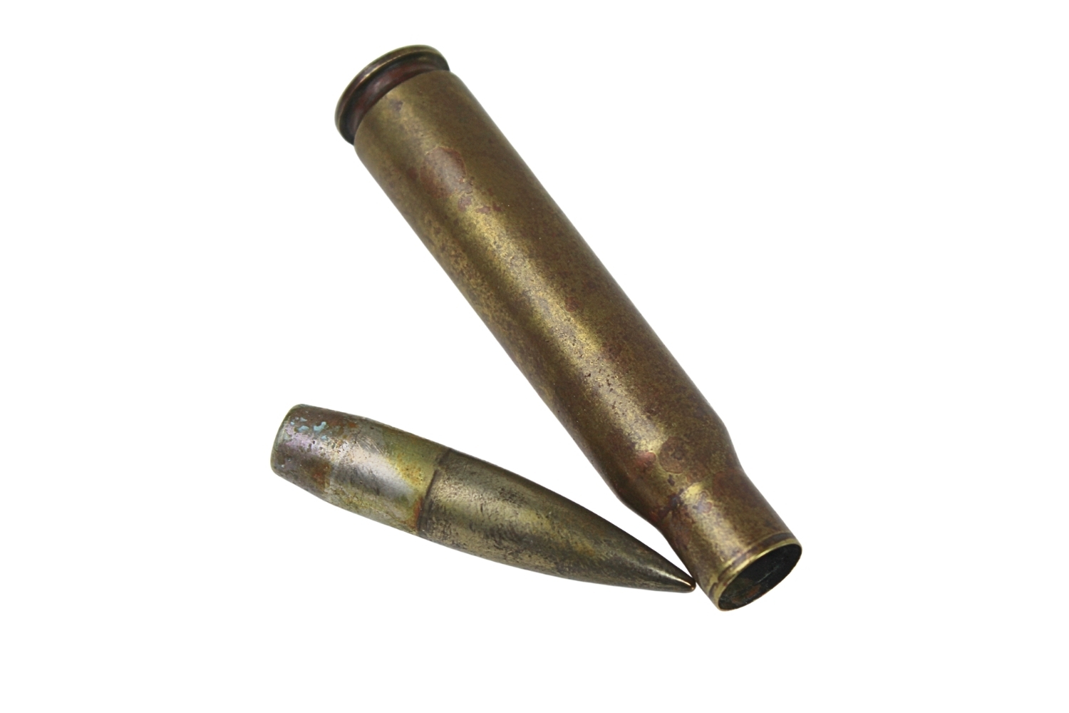 II RP NABÓJ NKM HOTCHKISS 13,2MM 1937 SKORUPA DEKORACYJNA 