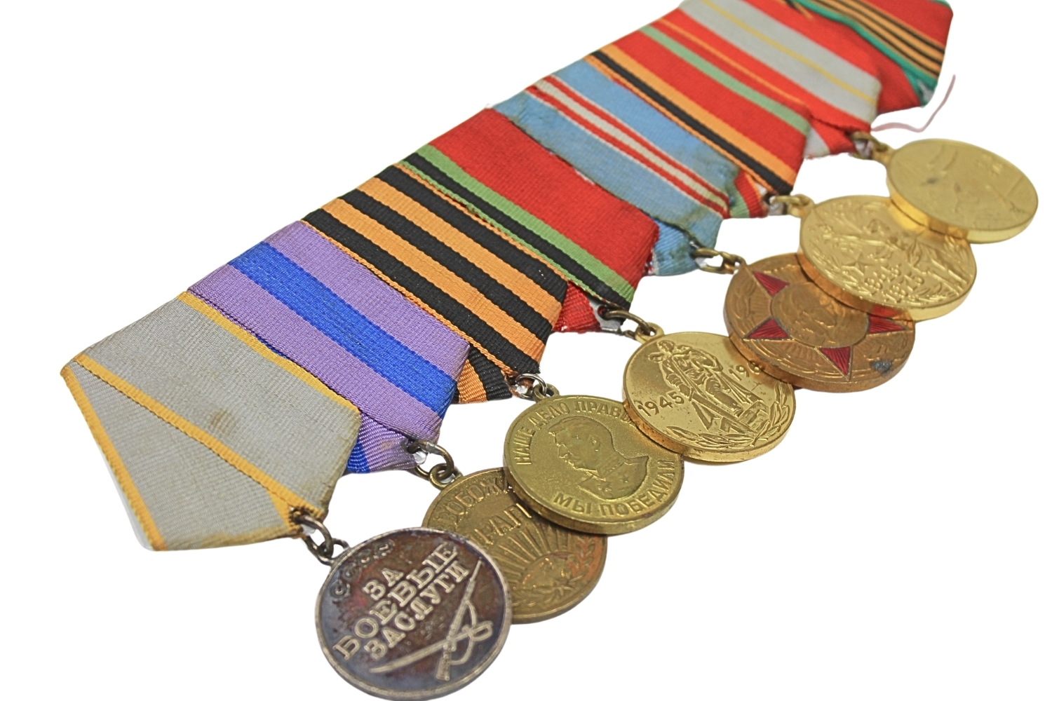 Szpanga z 7 medalami ZSRR