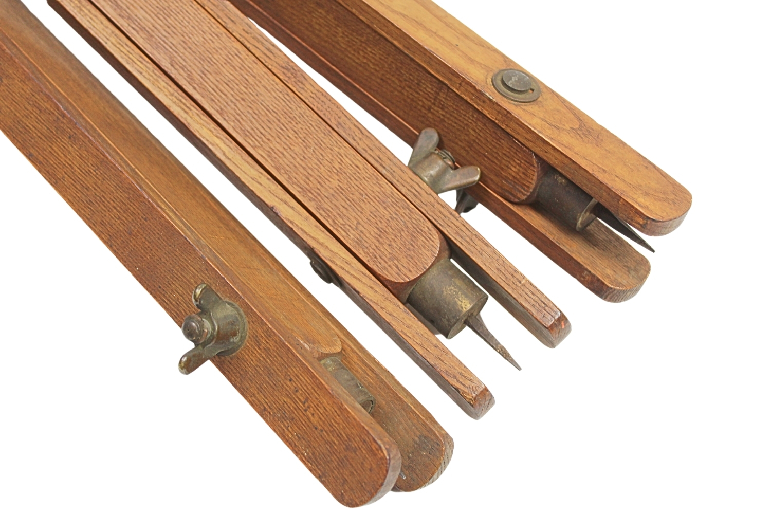 II RP Trójnóg stolika mierniczego artylerii Jan Bujak Lwów UNIKAT