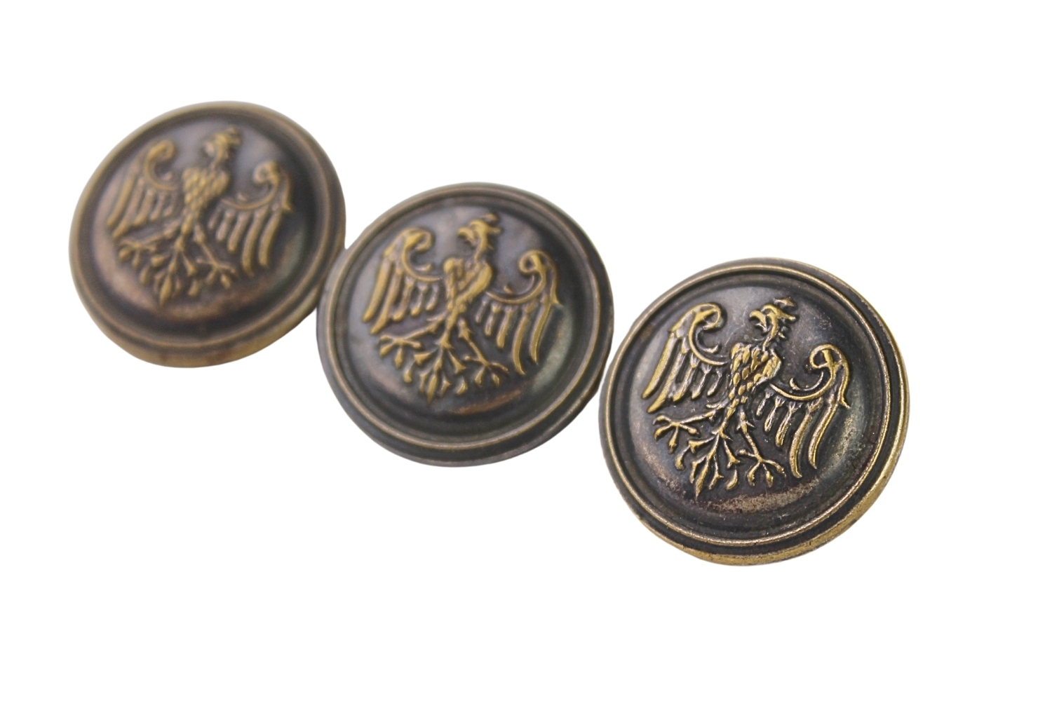 II RP Zestaw guzików milicji Śląska Cieszyńskiego 