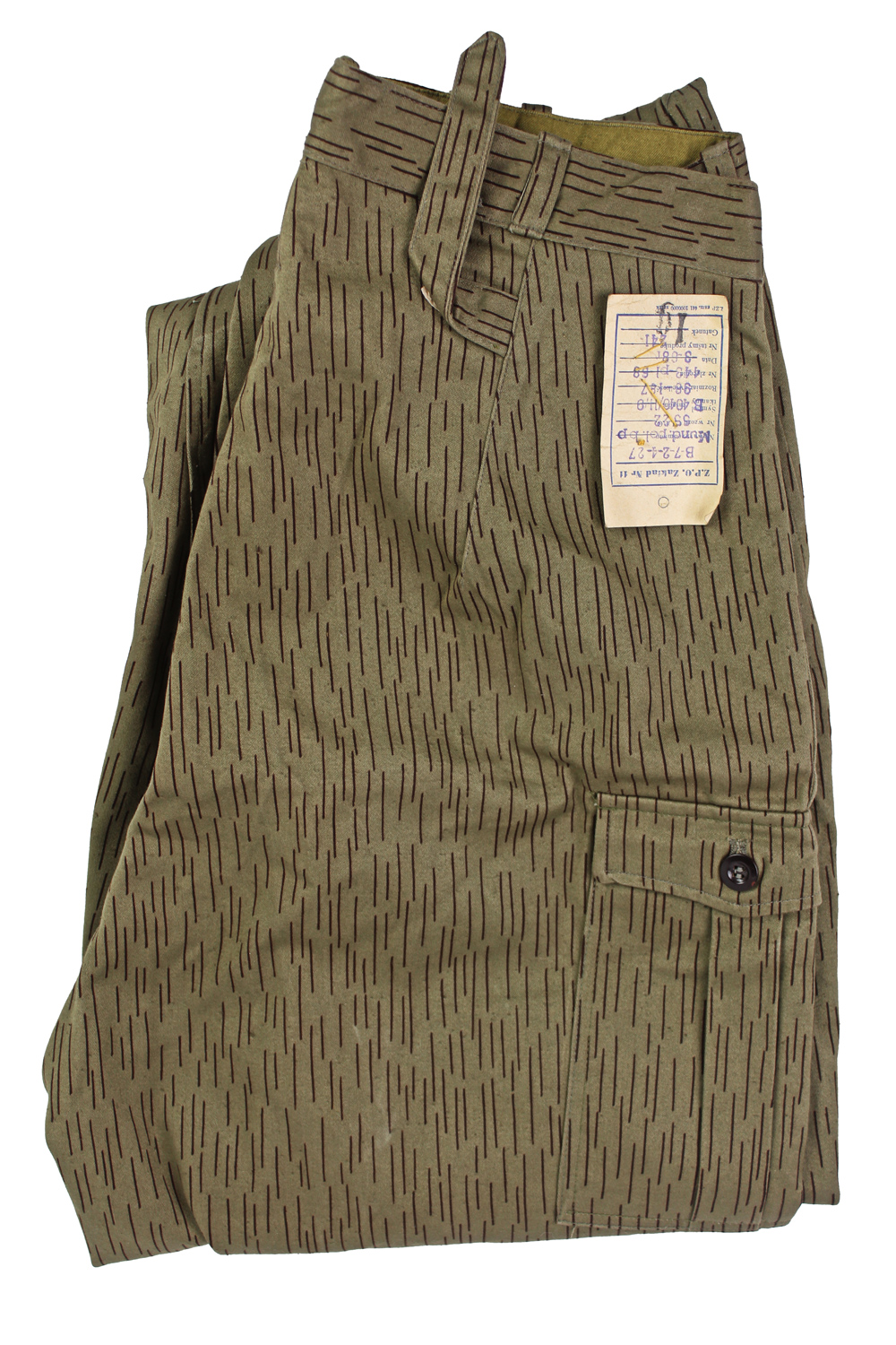 Spodnie wz.58 Deszczyk Z metką producenta 1968 magazynowe