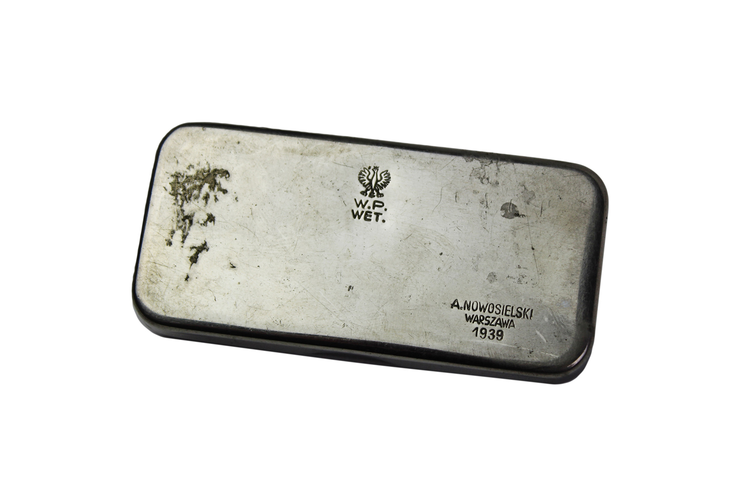 II RP Pudełko WP WET A. Nowosielski Warszawa 1939