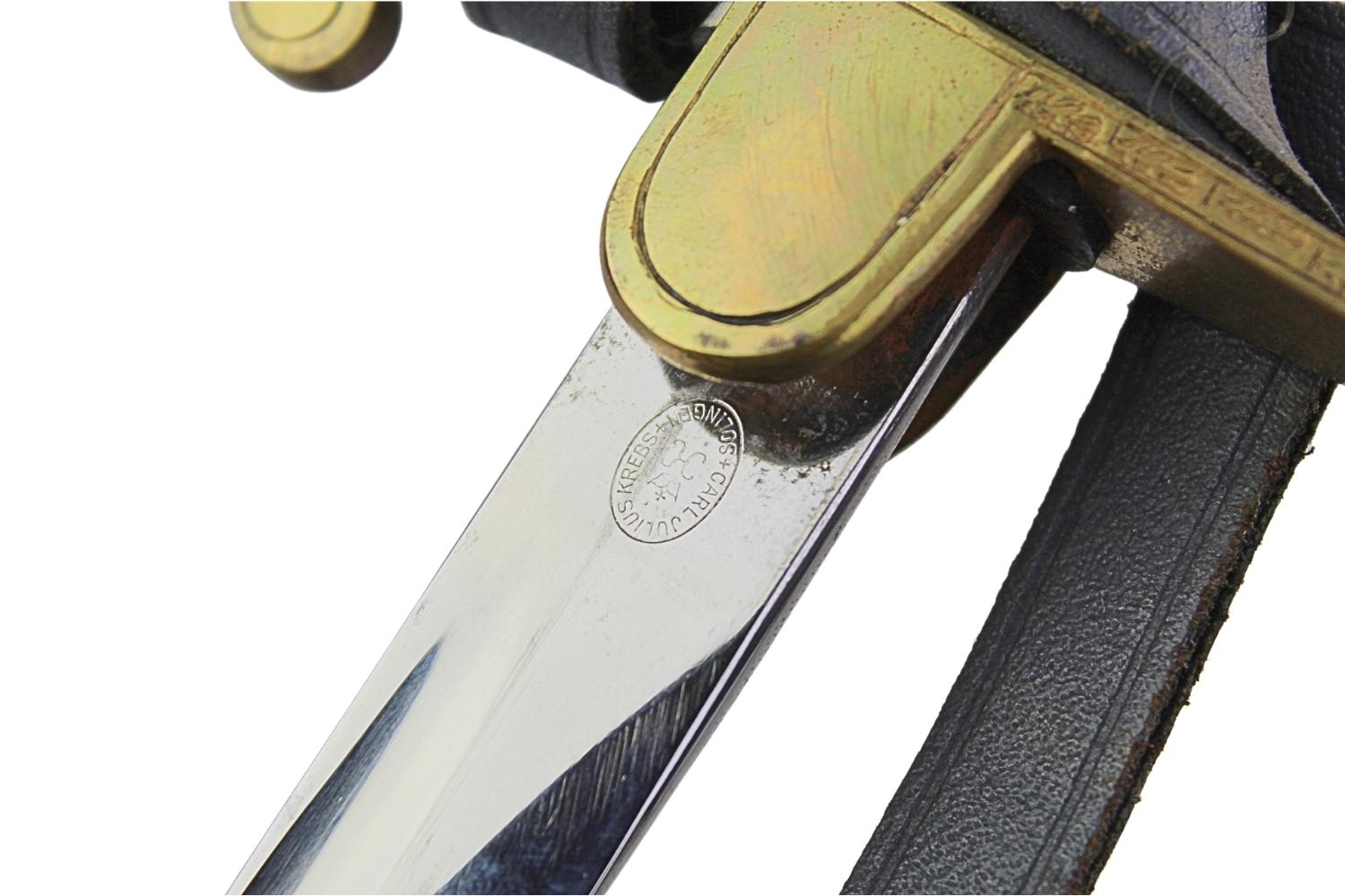 Szabla oficera Wehrmachtu Carl Julius Krebs Solingen z temblakiem