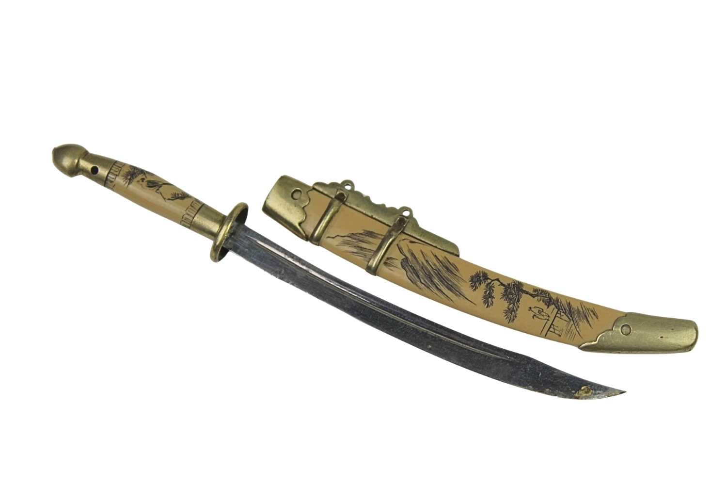 NÓŻ DO LISTÓW W OPRAWIE Z KOŚCI CHINY