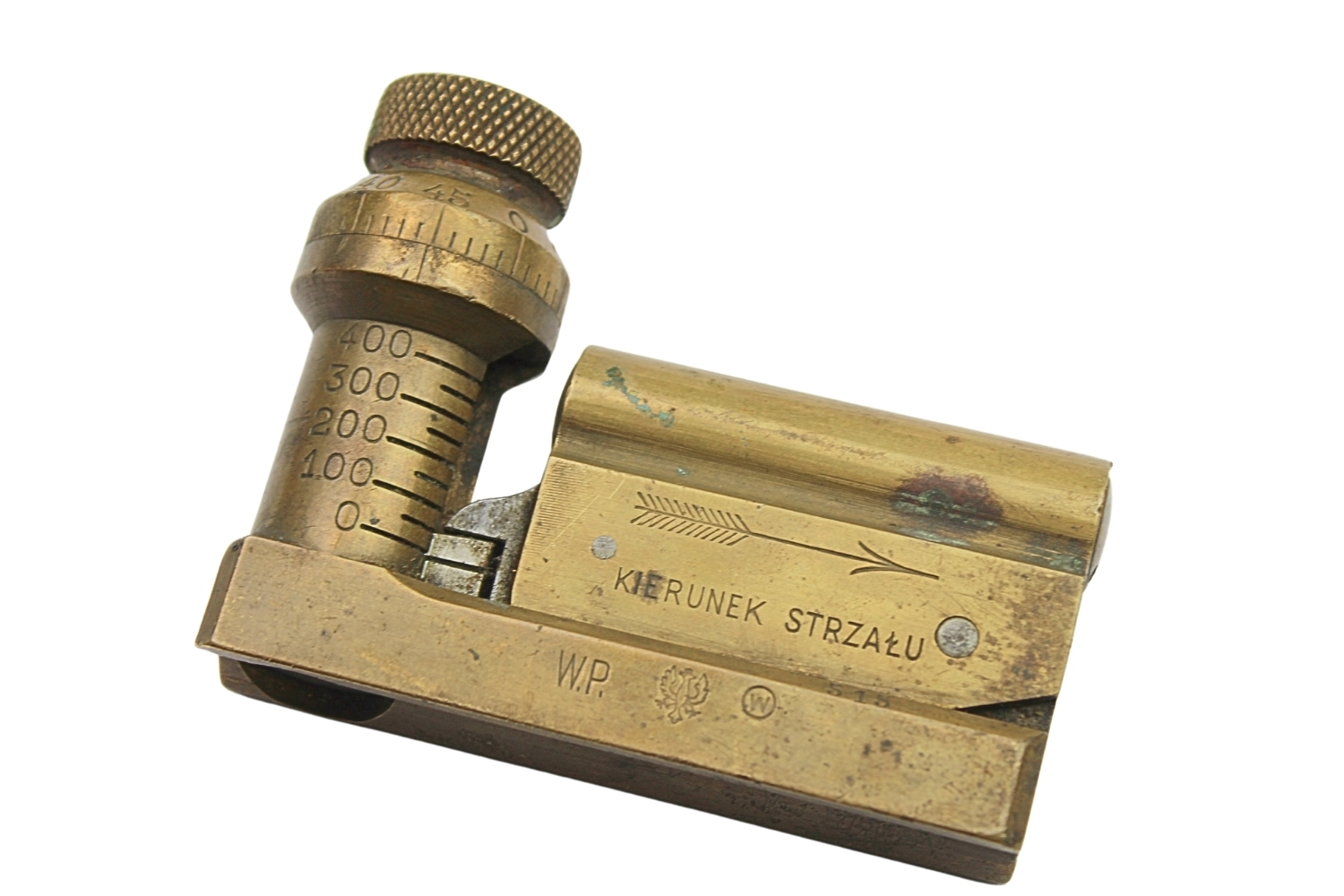 II RP Celownica CKM Hotchkiss „Cel Wilno” z pokrowcem