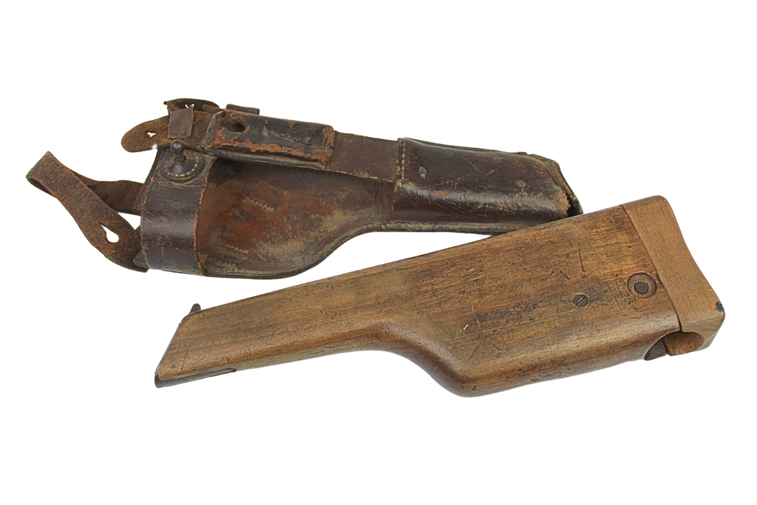 Pistolet Mauser C96 kolbokabura 1916 z pokrowcem