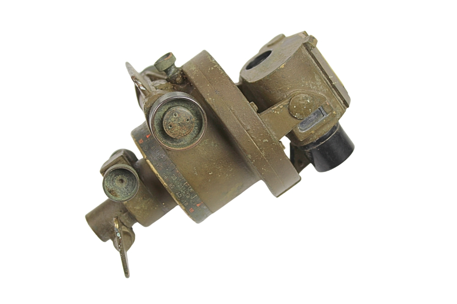 II RP Kątomierz busola wz.30 PZO Warszawa z pokrowcem UNIAKT 