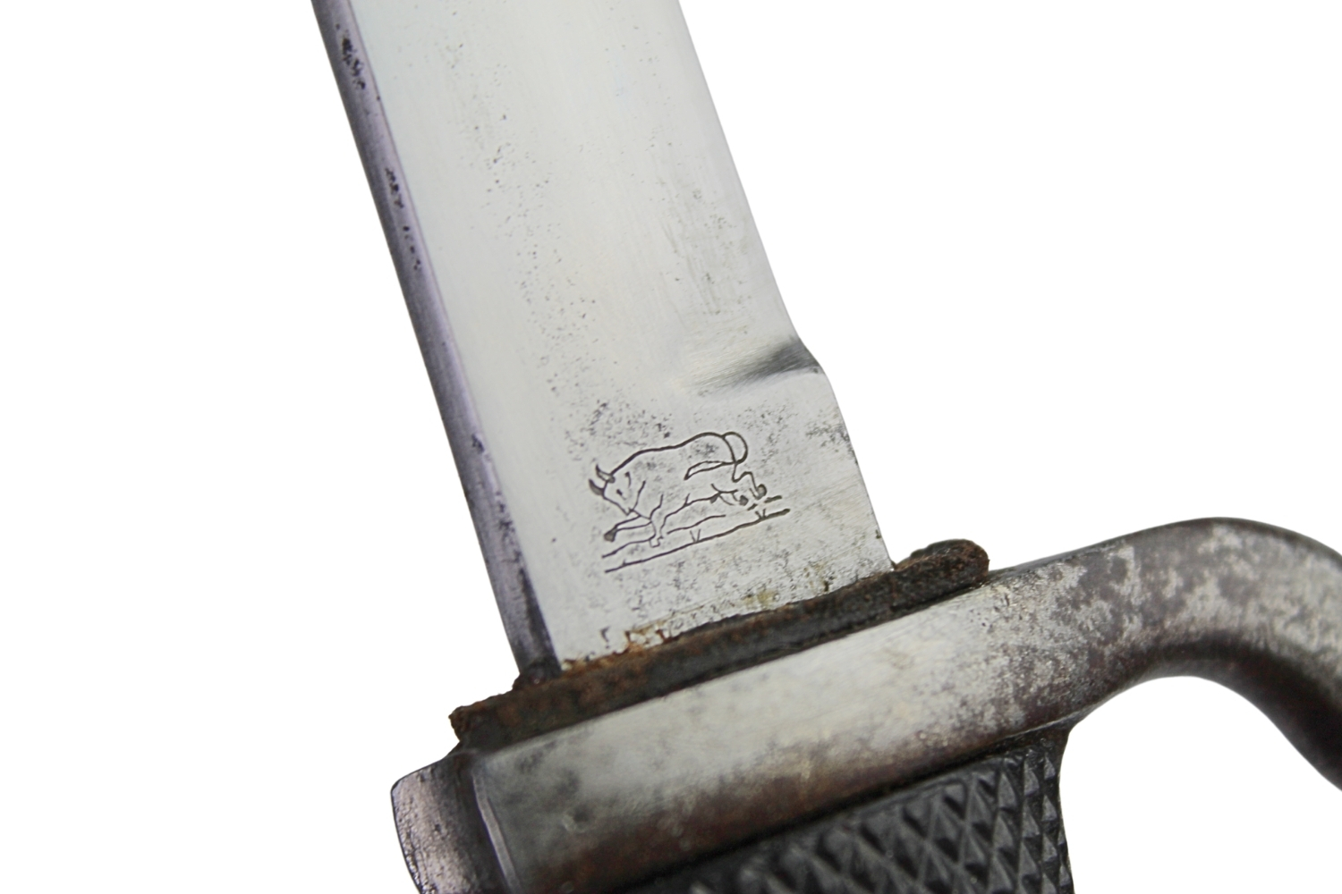 Niemiecki nóż okopowy bojowy sygnowany