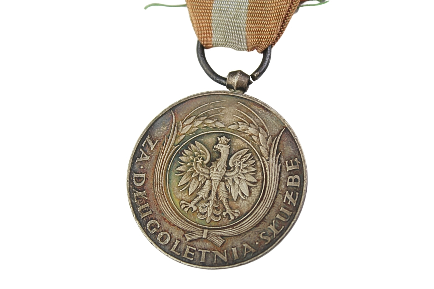 II RP Medal za długoletnią służbę XX lat srebro 