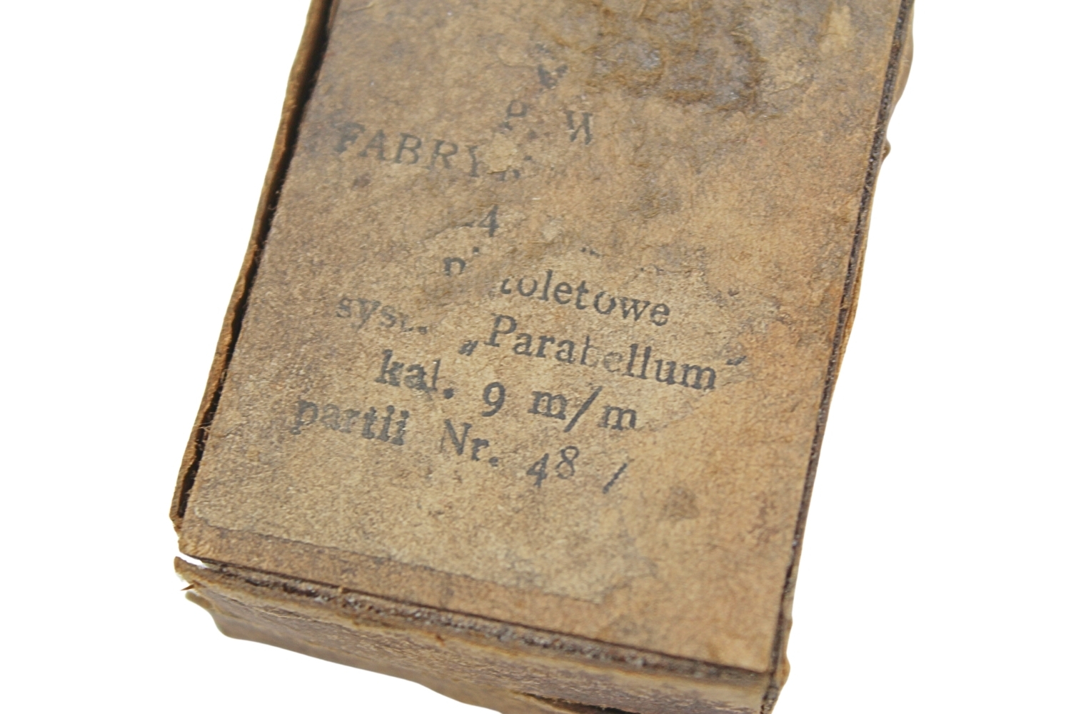 II RP OPAKOWANIE NA 24SZT. AMUNICJI VIS 9MM P.W.U. F.A. 1939 RZADKOŚĆ