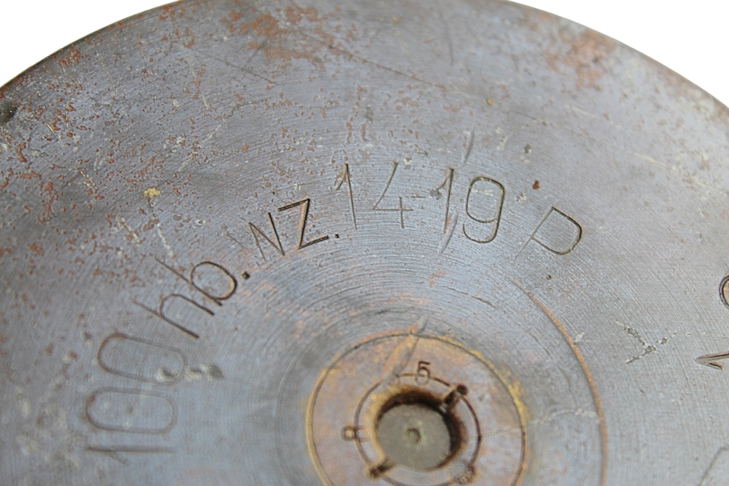 II RP Łuska haubica 100mm  wz.16 19P  1930 Orzeł skorupa dekoracyjna 