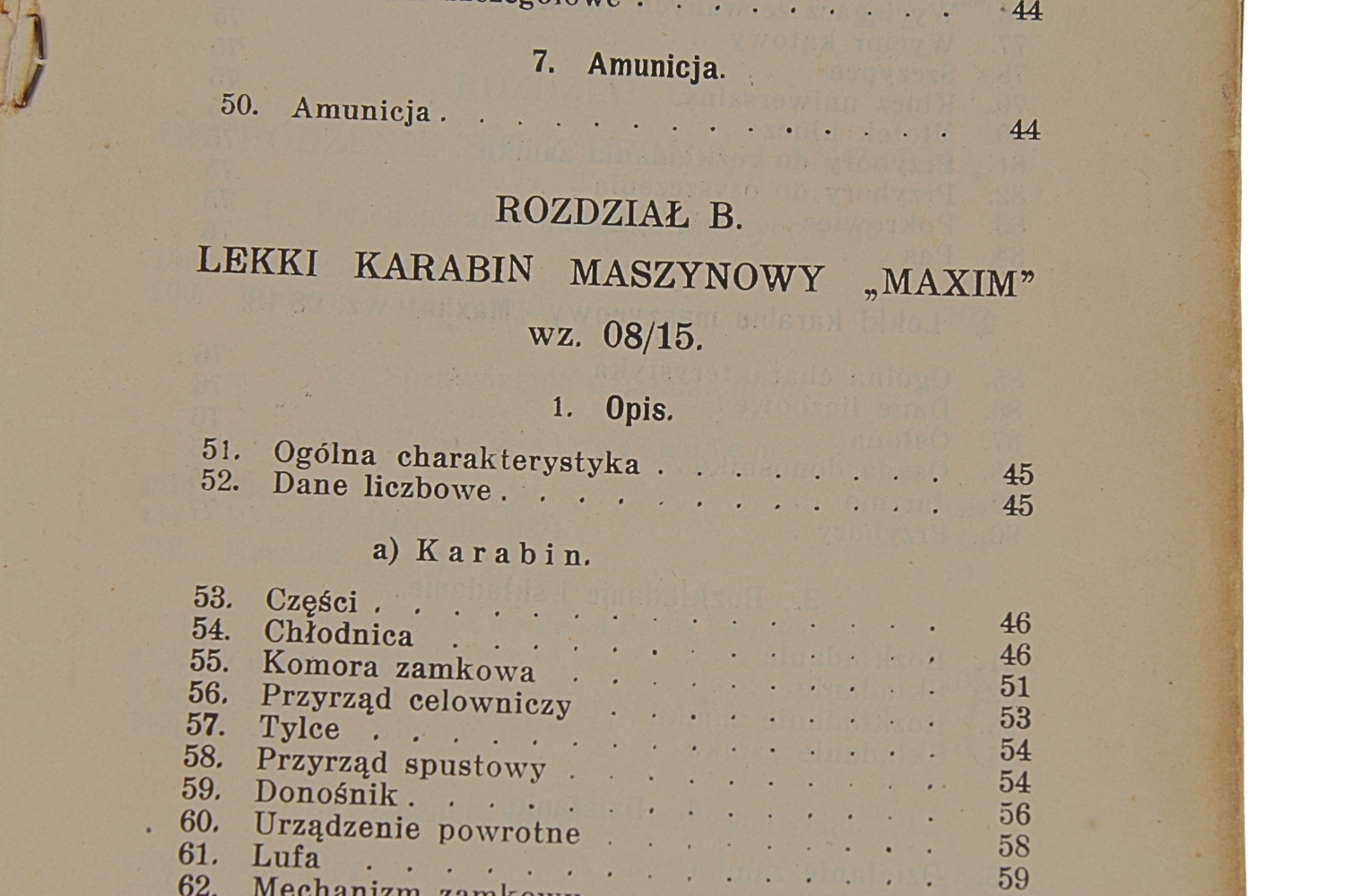 II RP INSTRUKCJA O BRONI PIECHOTY RKM Browning wz.28 I LKM wz.08/15 32 PP