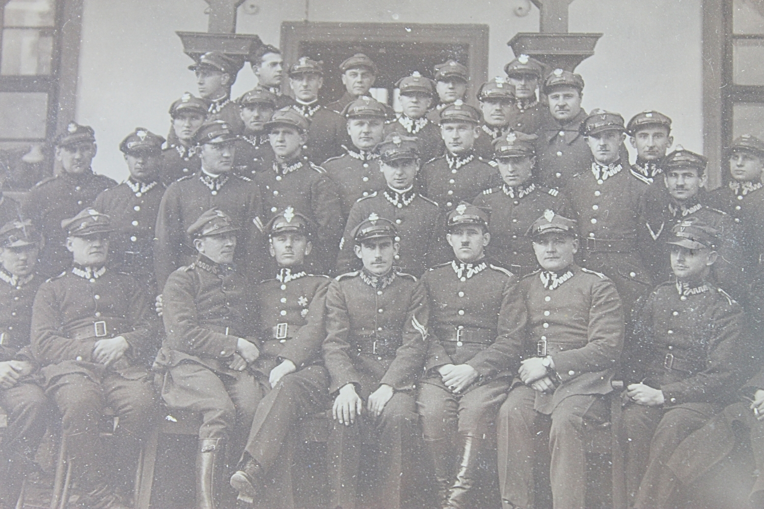 II RP ZDJĘCIE DOWÓDZTWO 10 DYONU SAMOCHODOWEGO