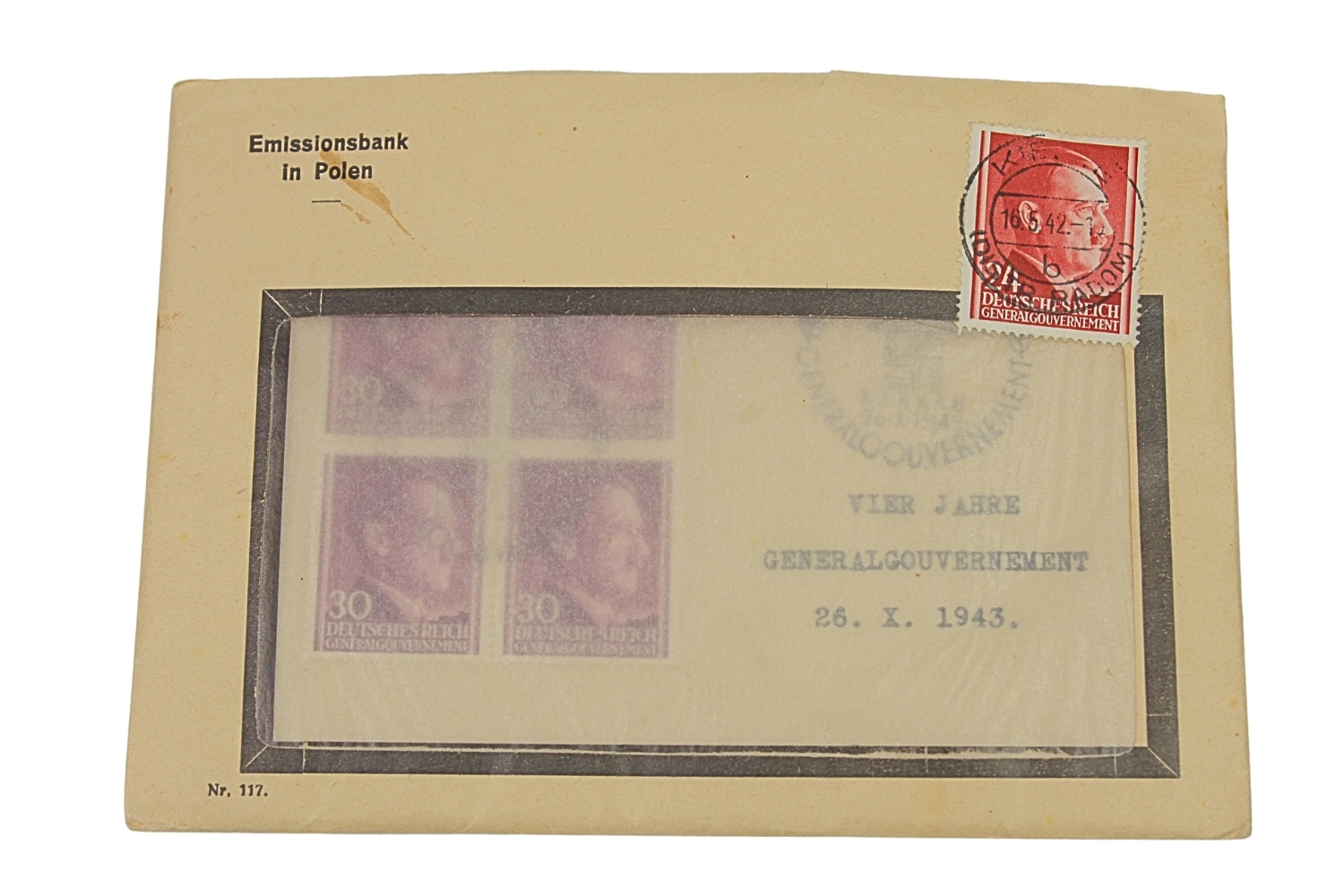 ZESTAW ZNACZKÓW POCZTOWYCH GENERALNE GUUBERNATORSTWO