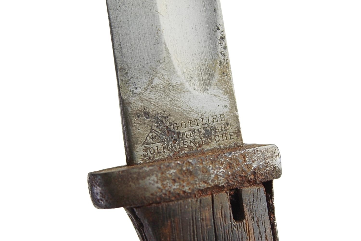 Bagnet niemiecki S 84 98 Gottlieb Solingen 1917 