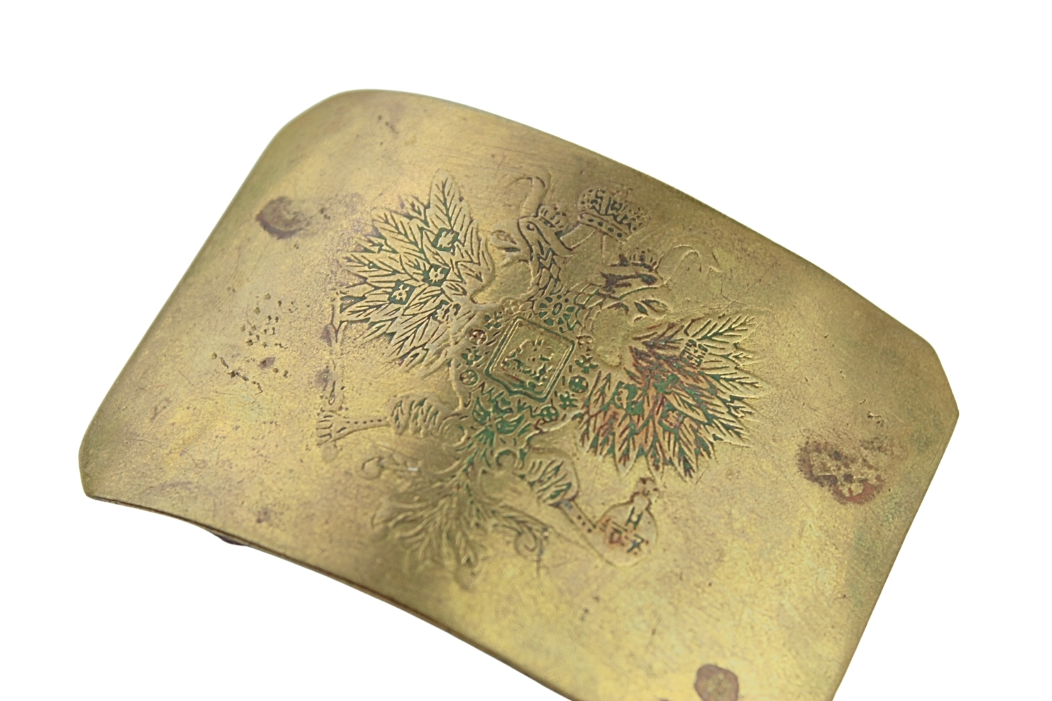 Klamra carska piechoty trawiona 