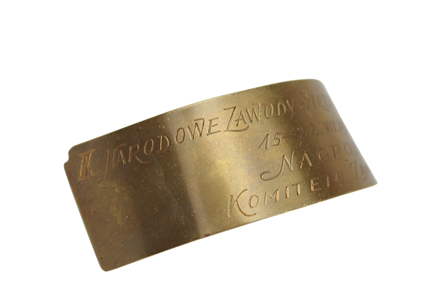 Tabliczka pamiątkowa Zawody Strzelecko-Łucznice 1934