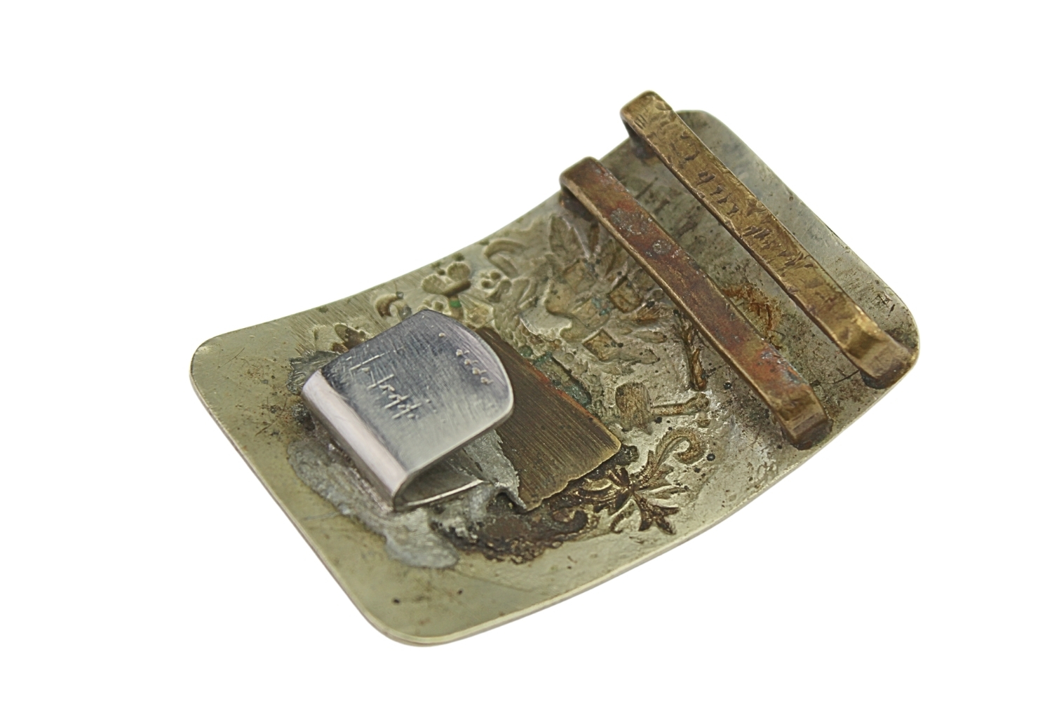 KLAMRA CARSKA GWARDII BIAŁY METAL