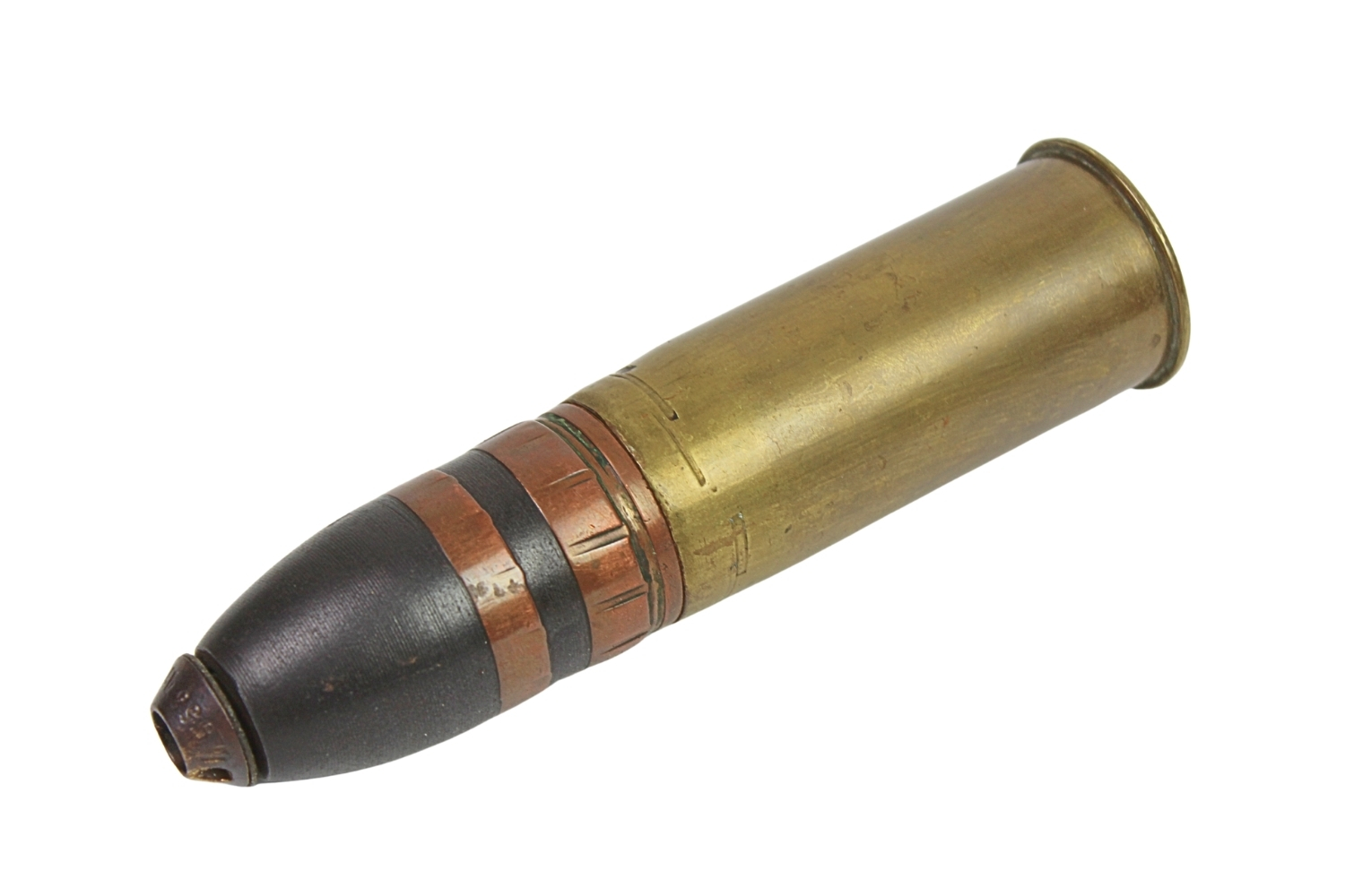 NABÓJ 37MM C/97 KARLSRUHE SKORUPA DEKORACYJNA