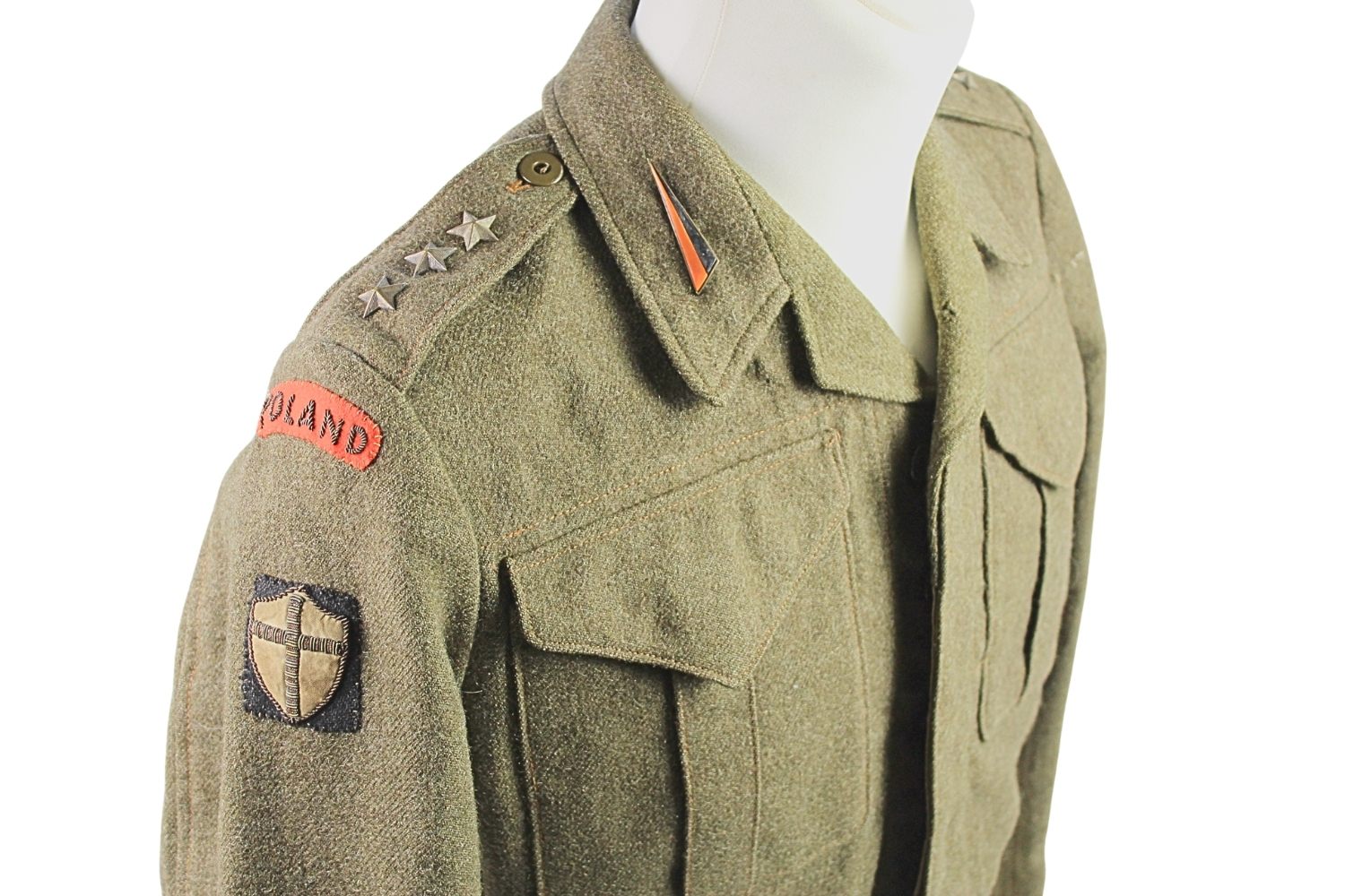 PSZnZ BLUZA BATTLEDRESS P37 KAPITANA II KORPUSU POLSKIEGO