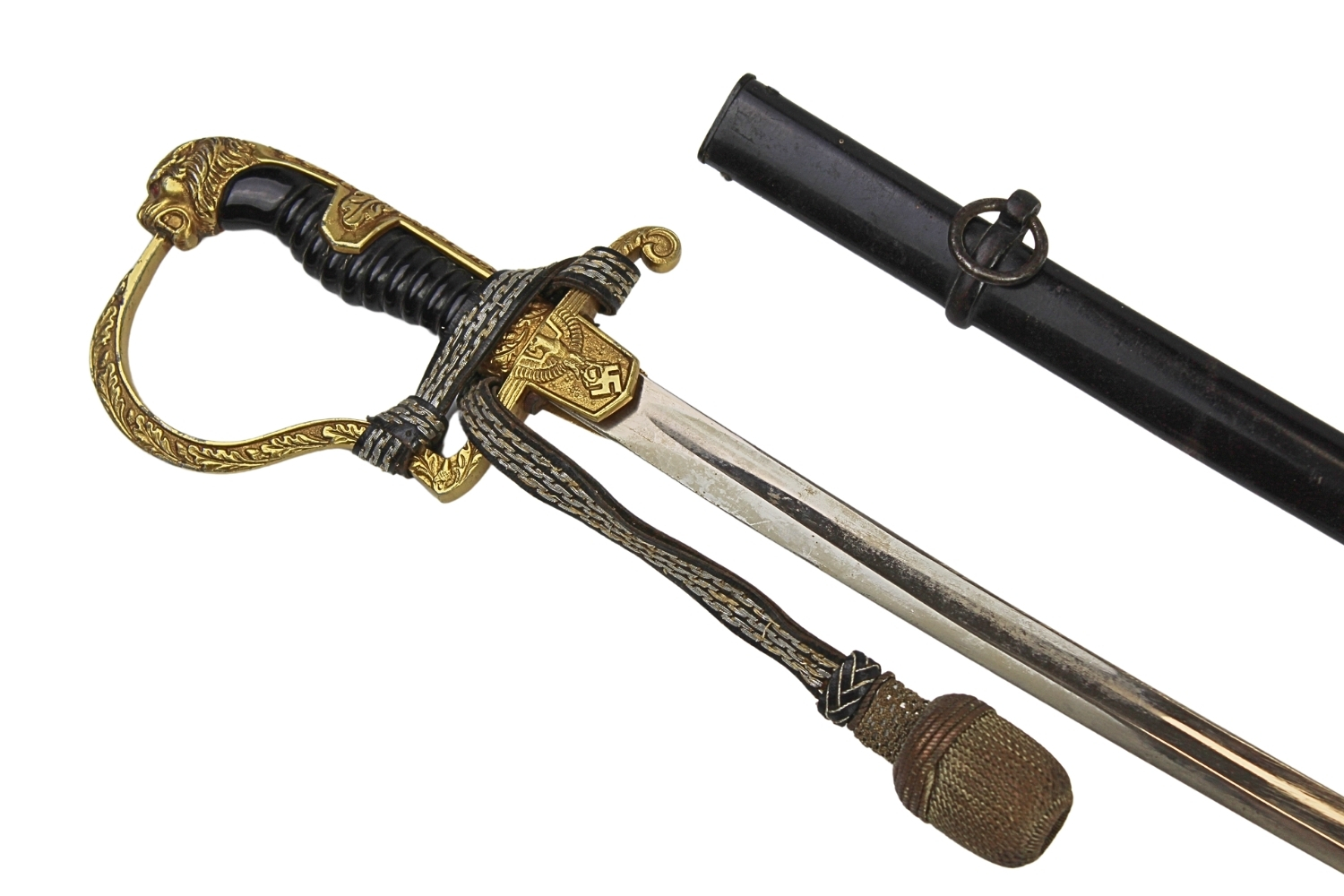 Szabla oficera Wehrmachtu z temblakiem