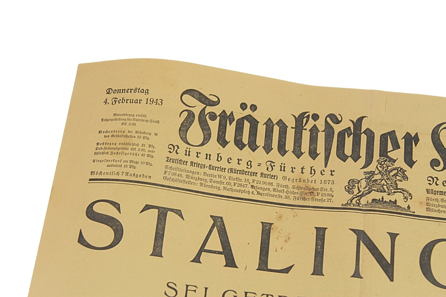 GAZETA FRANKFURT KURIER STALINGRAD
