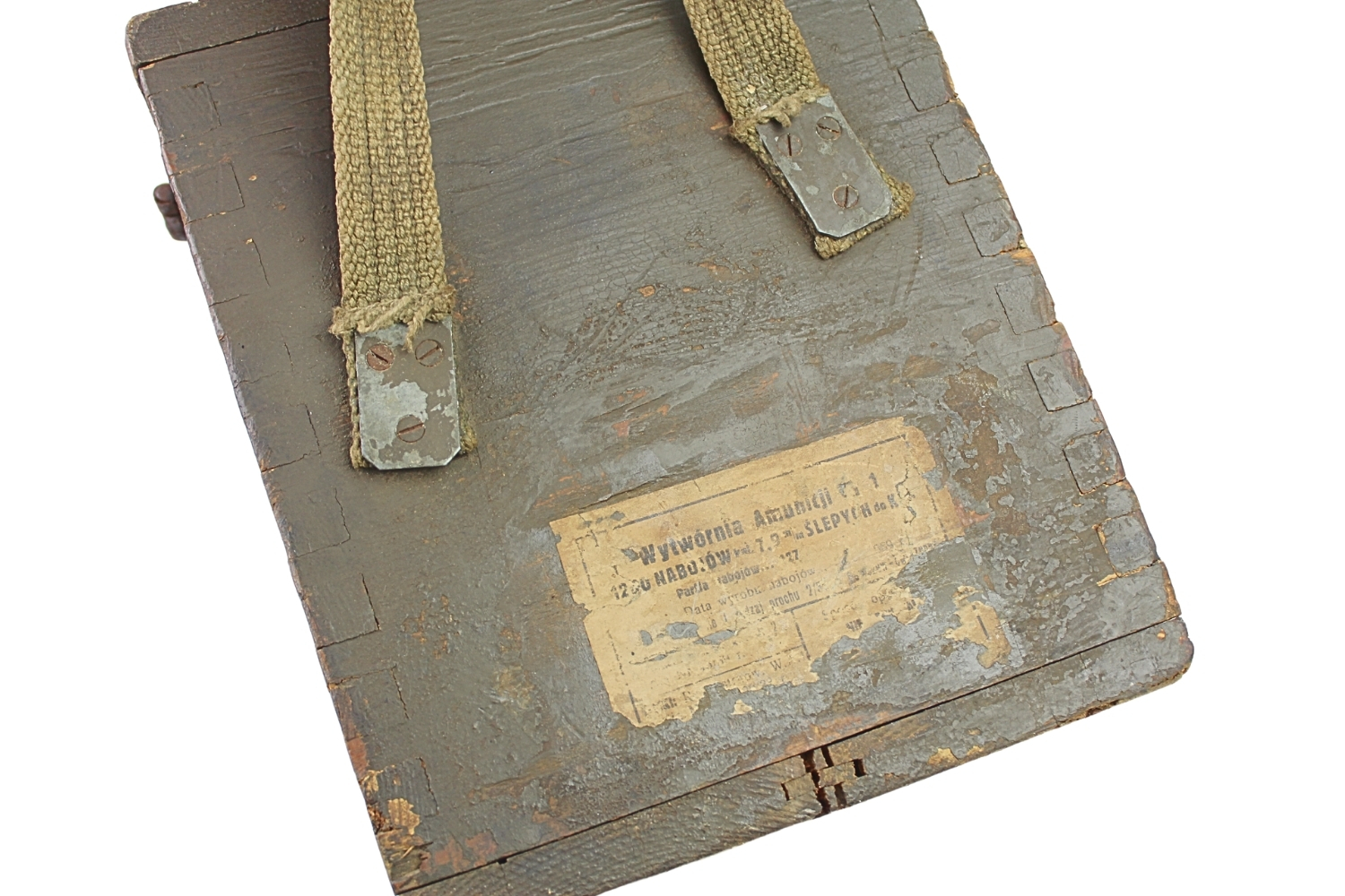 II RP Skrzynia z konserwą na amunicję Kb. Mauser W.Am. nr. 1 1939