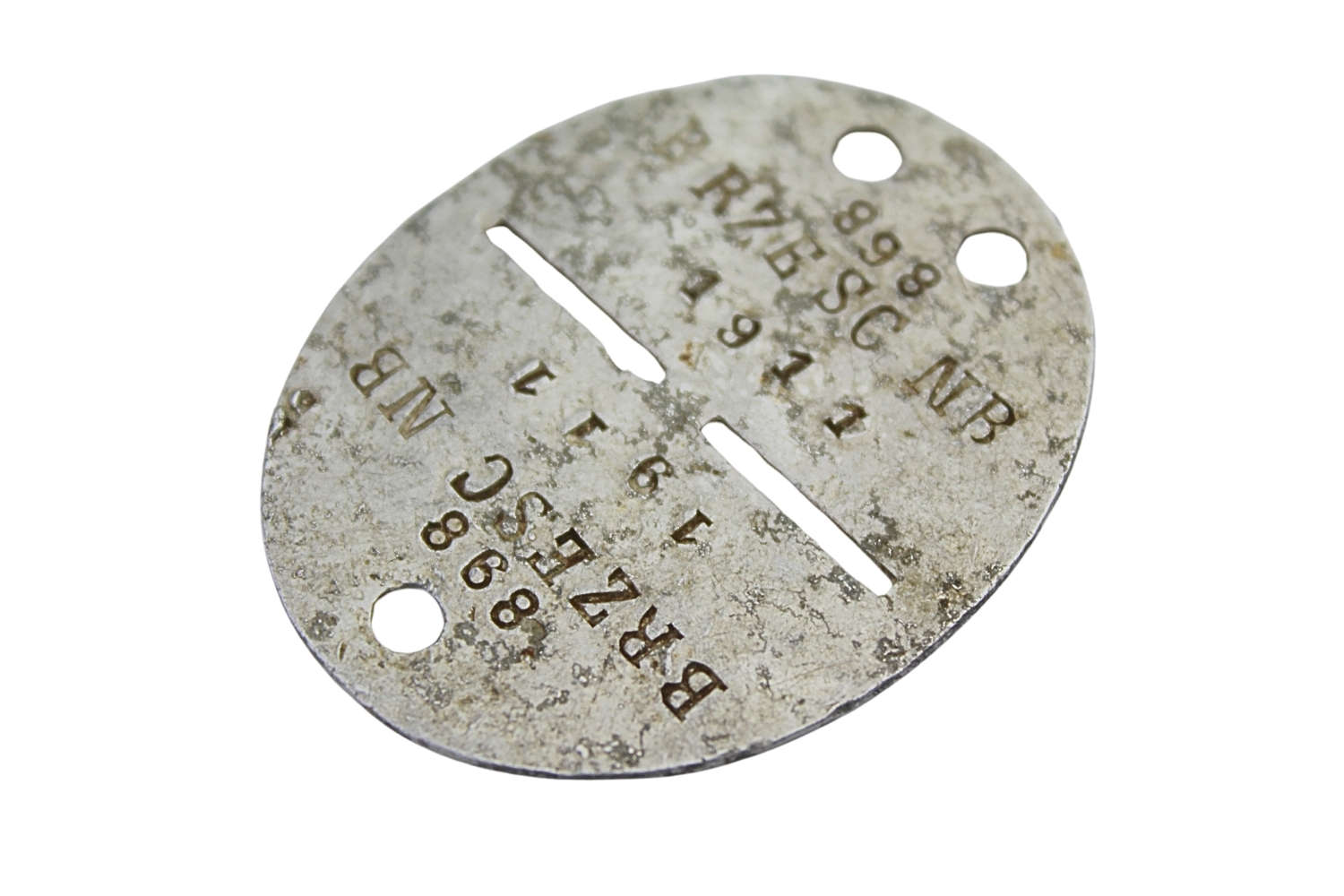 II RP Nieśmiertelnik Bazyli Grygoryk 1911Brześć nad Bugiem