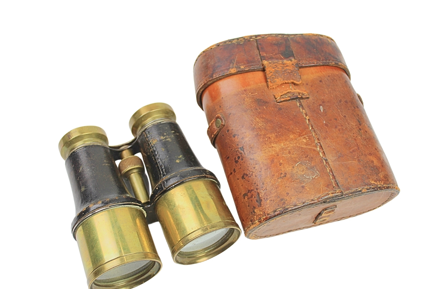 Francuska Lornetka Wojskowa Marchand Paris z pokrowcem 