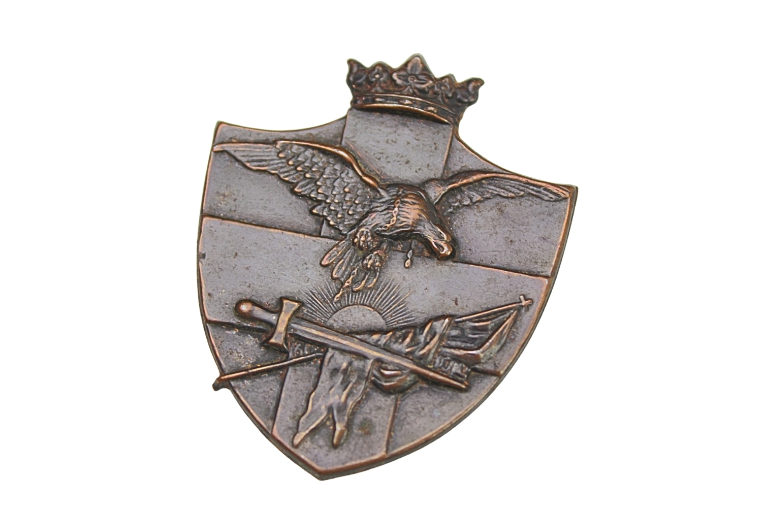 PATRIOTYCZNY PRZYCISK DO PAPIERU Z ODZNAKĄ NKN 1914