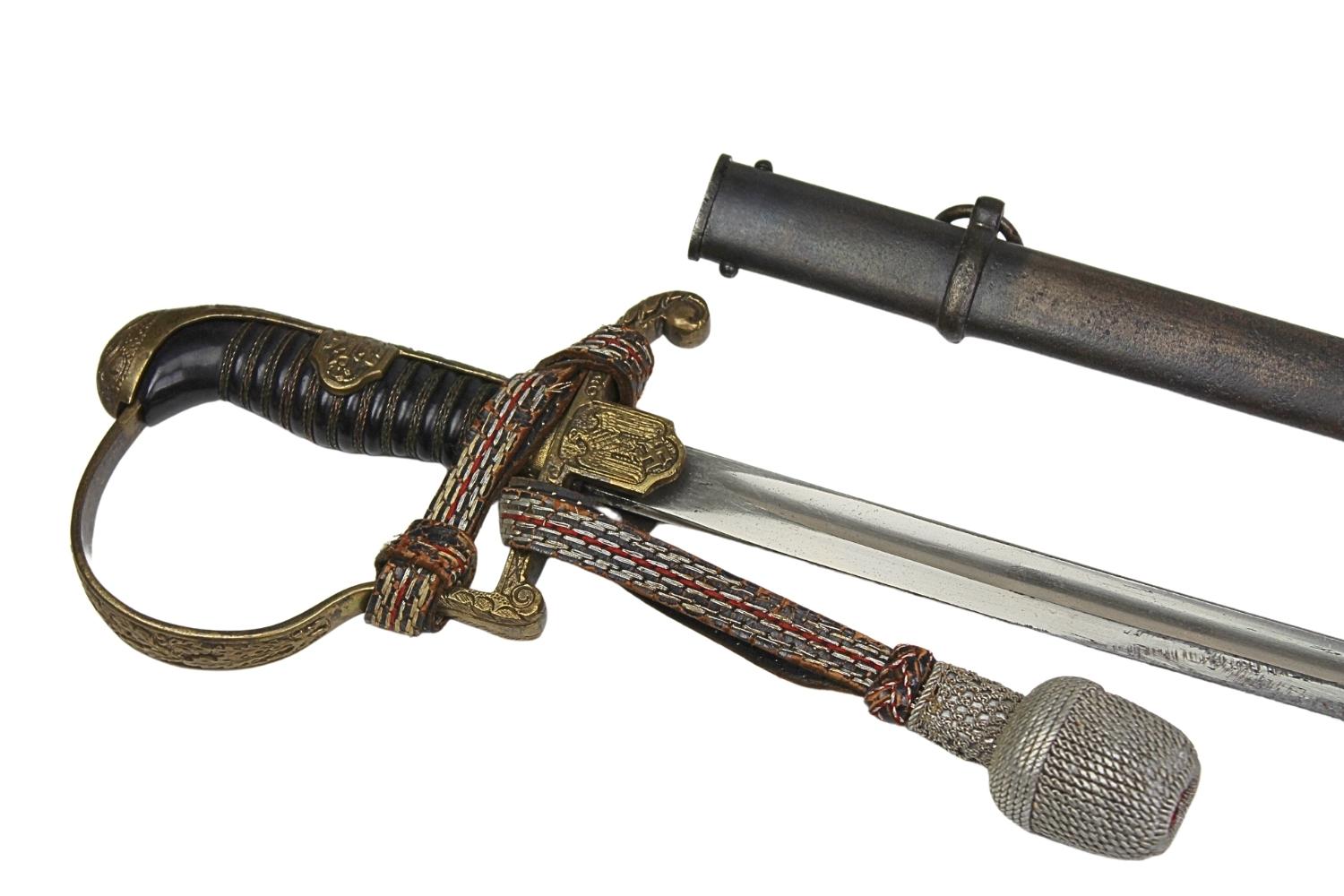 Szabla oficera Wehrmachtu WKC Solingen z temblakiem