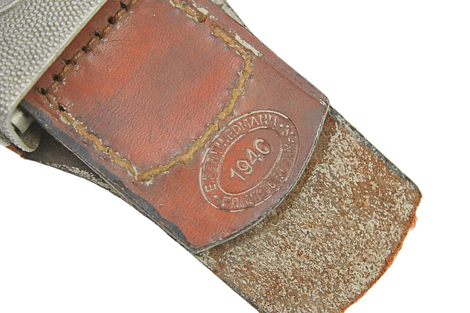 Klamra Policji ze skórką E.Ferd. Wiedmann Frankfurt 1940