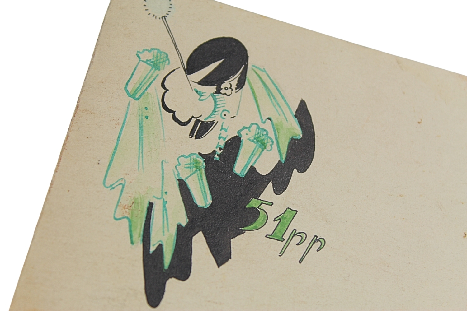 51 Pułk Piechoty karta wdzięczności od Oficerów 51 Pułku Piechoty 24.4.1944 Oflag 