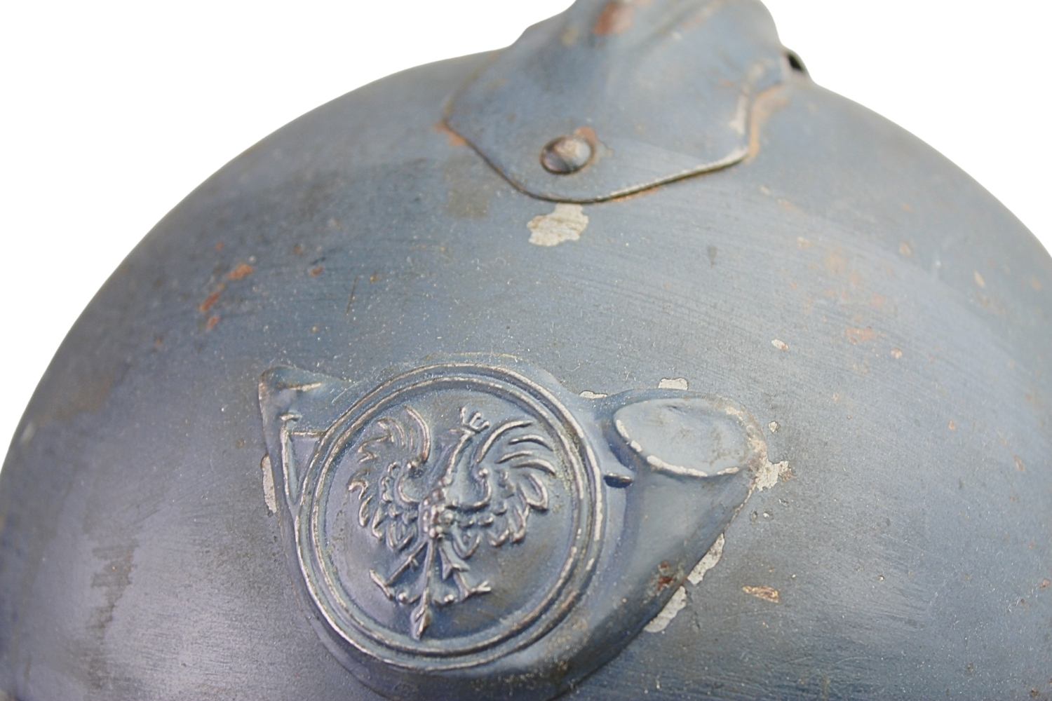 HEŁM WZ. 15 Z EMBLEMATEM ARMII POLSKIEJ WE FRANCJI