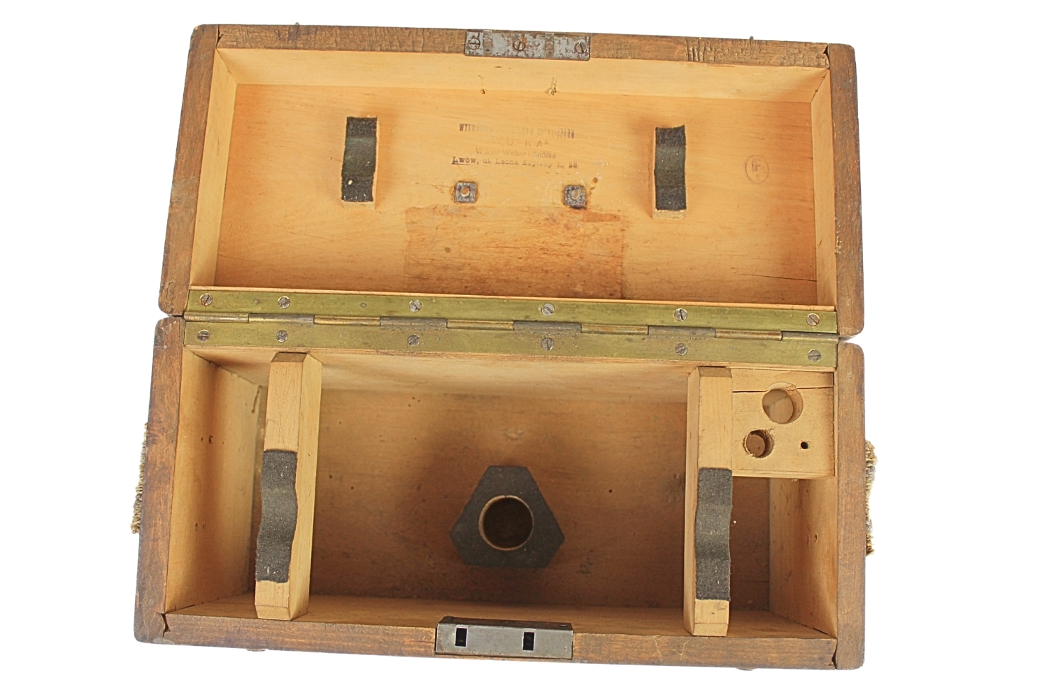 II RP Skrzynia na teodolit WP Kartografia "Wuka" Lwów F1