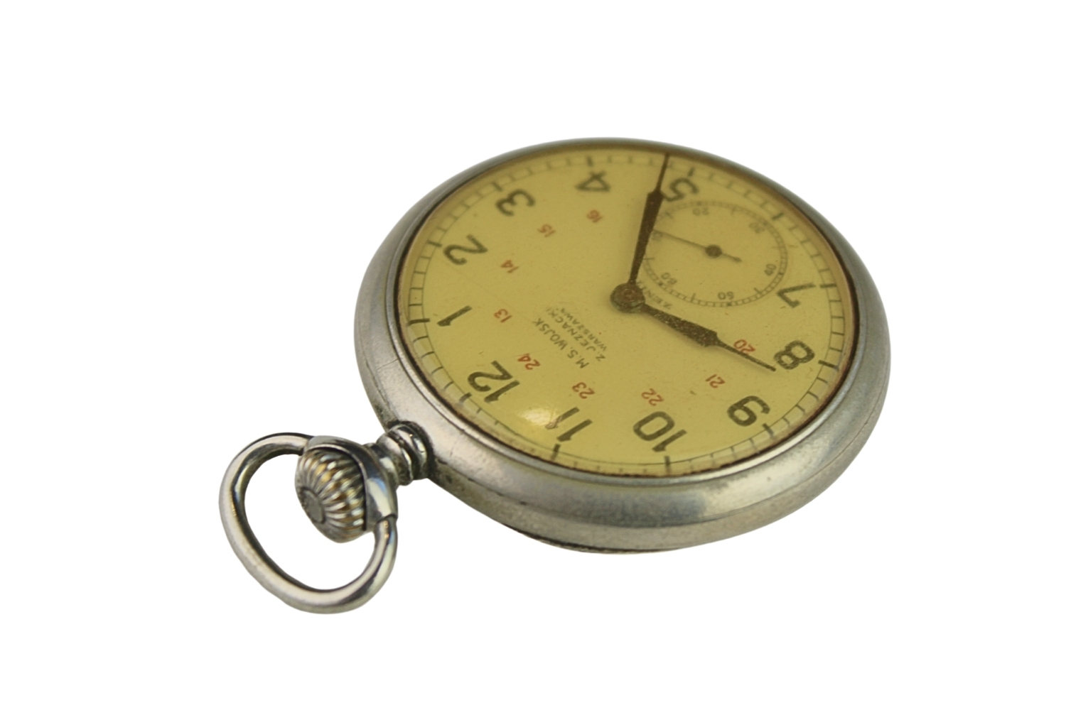 II RP Zegarek kieszonkowy M.S. WOJSK Z.Jeznacki Warszawa 