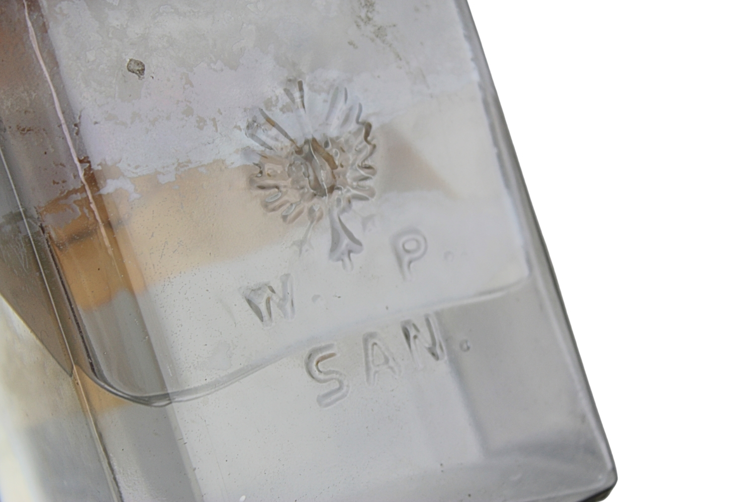 II RP Butelka WP SAN Główna Składnica San. Ammonium Liquidum 1938