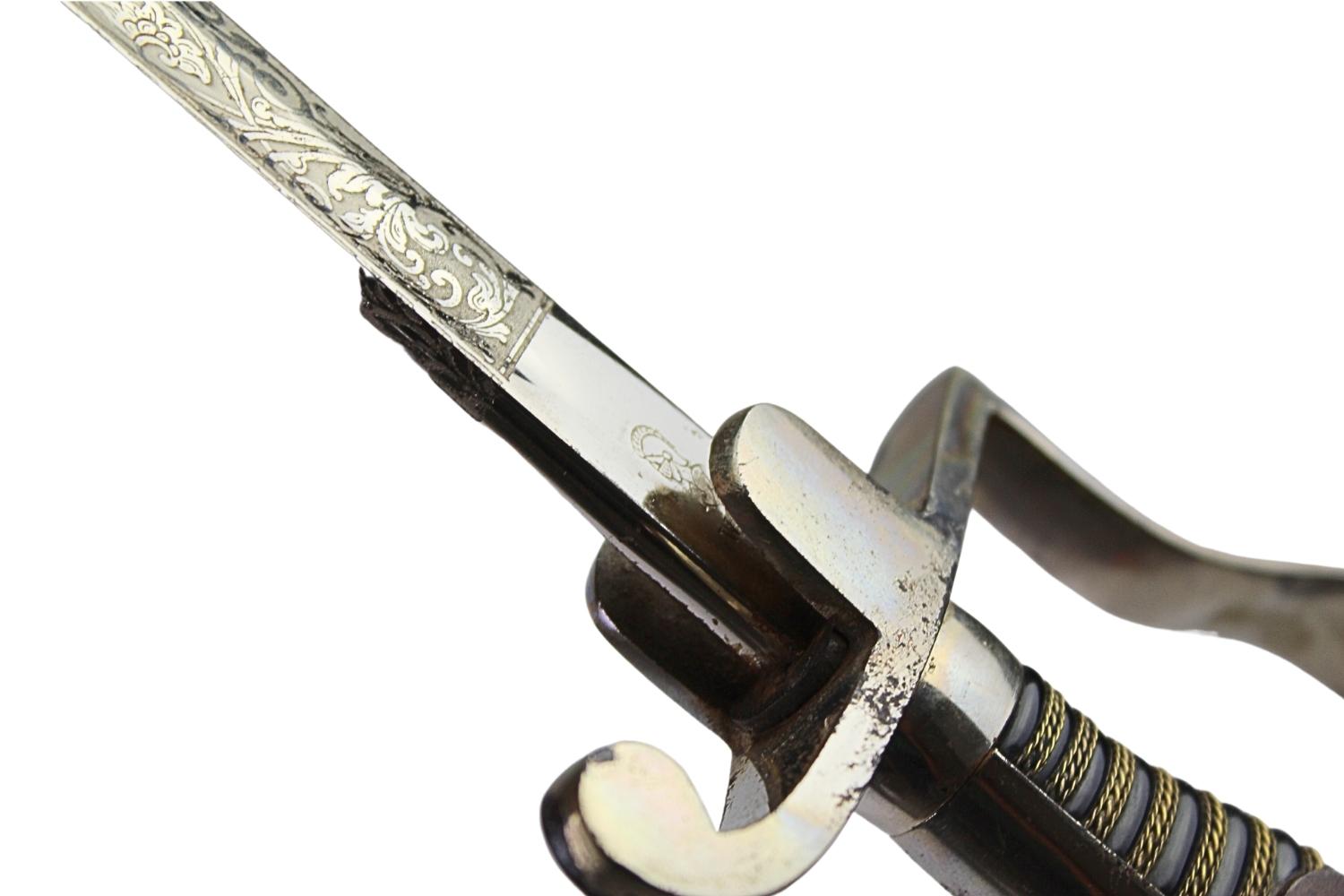 Szabla WKC dekor Na pamiątkę służby 1 Pułk Kawalerii Ciężkiej 1937 