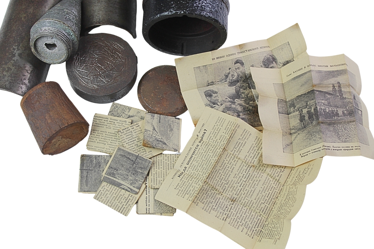 Pocisk agitacyjny 10,5cm z ulotkami Niemcy Skorupa Dekoracyjna Rzadkość 