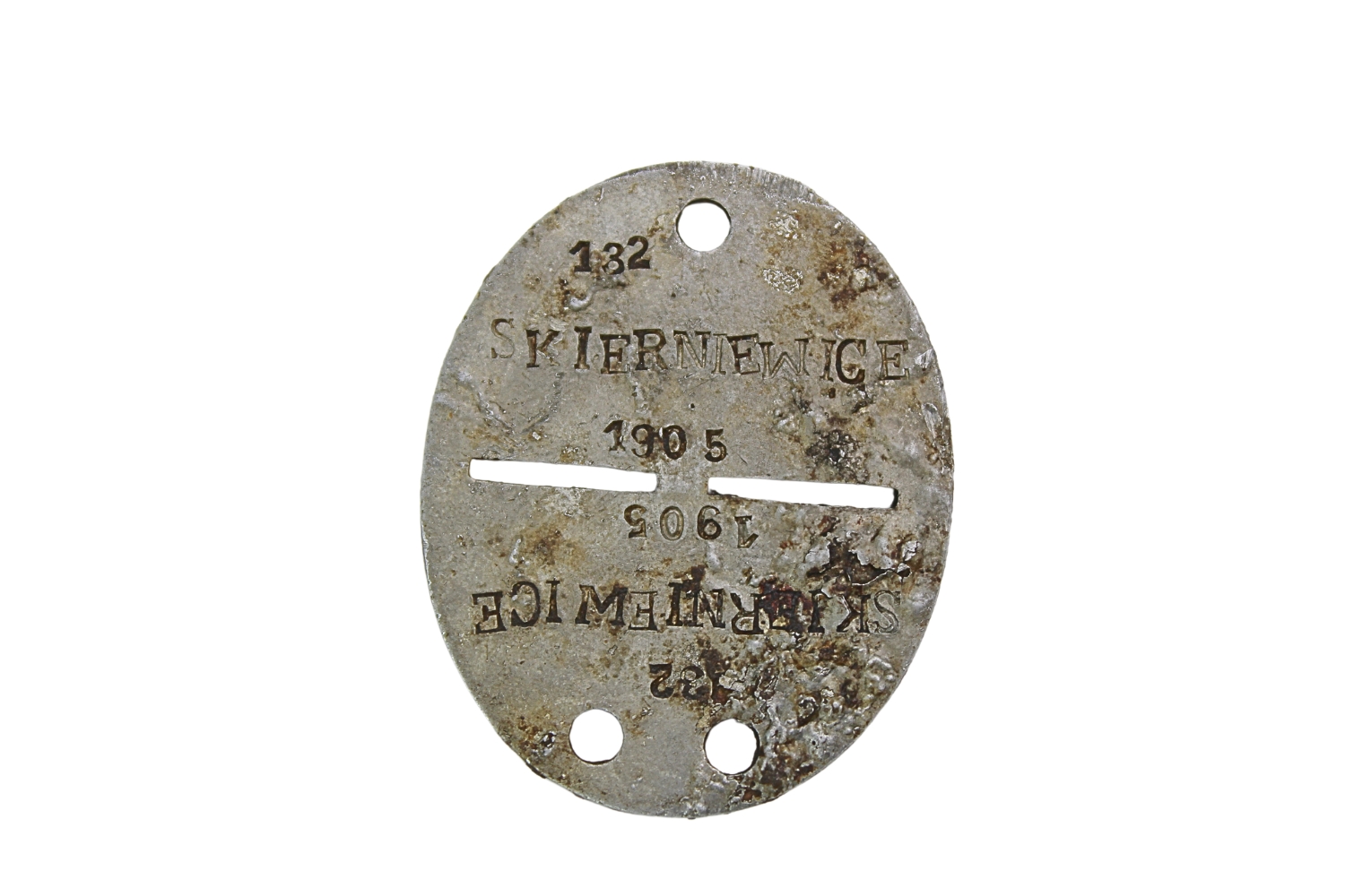 II RP Nieśmiertelnik ppor. Rez. Piech. Wacław Wójcik Skierniewice