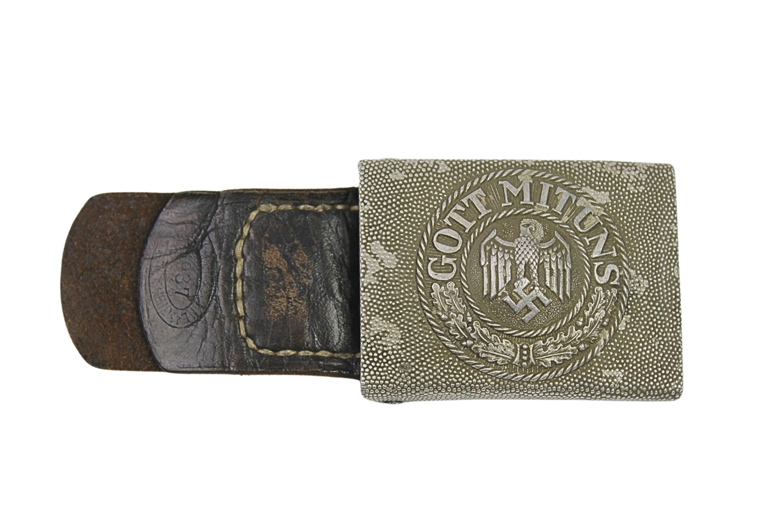 Klamra Wehrmacht F.K.O. ze skórką 1937