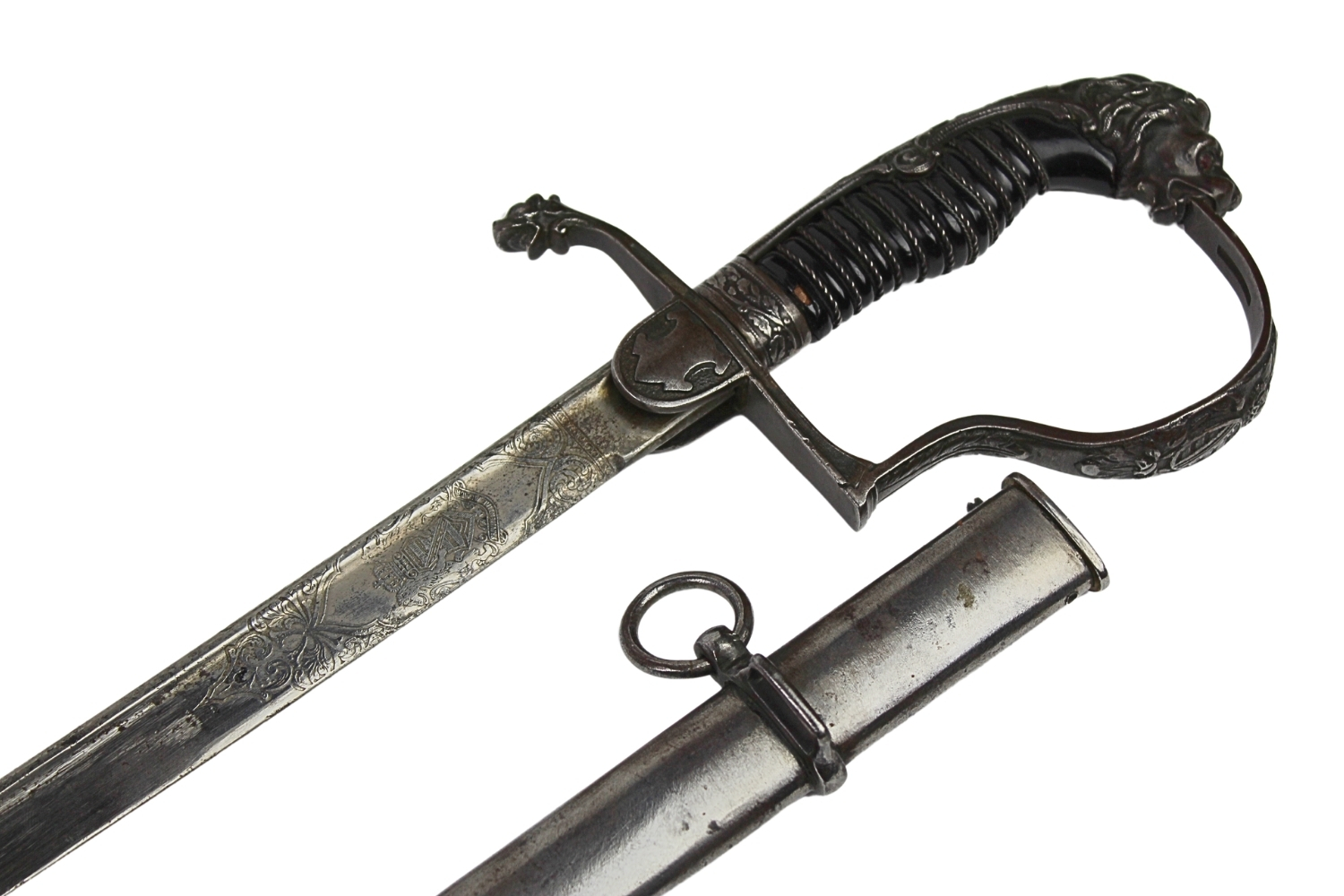 Szabla niemiecka oficera artylerii Saksonia XIXw.