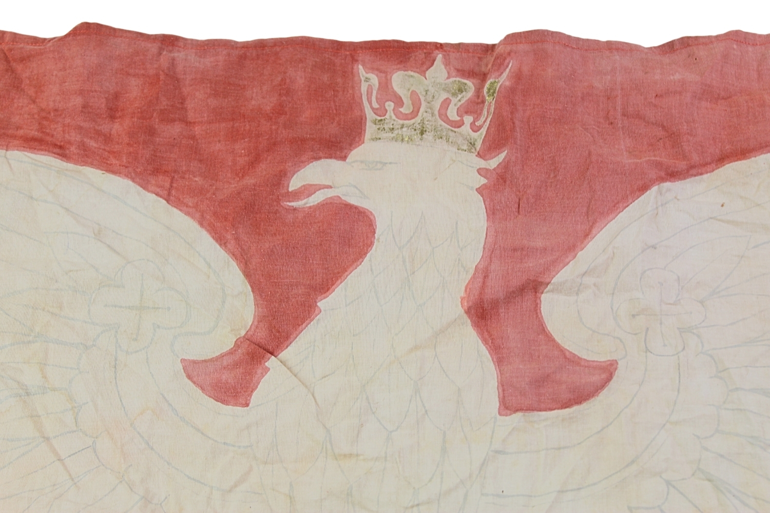 II RP Flaga z godłem Państwowym